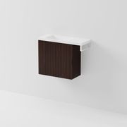 Aria 550 WC Vanity with Offset 700 Basin & Towel Rail gallery detail image