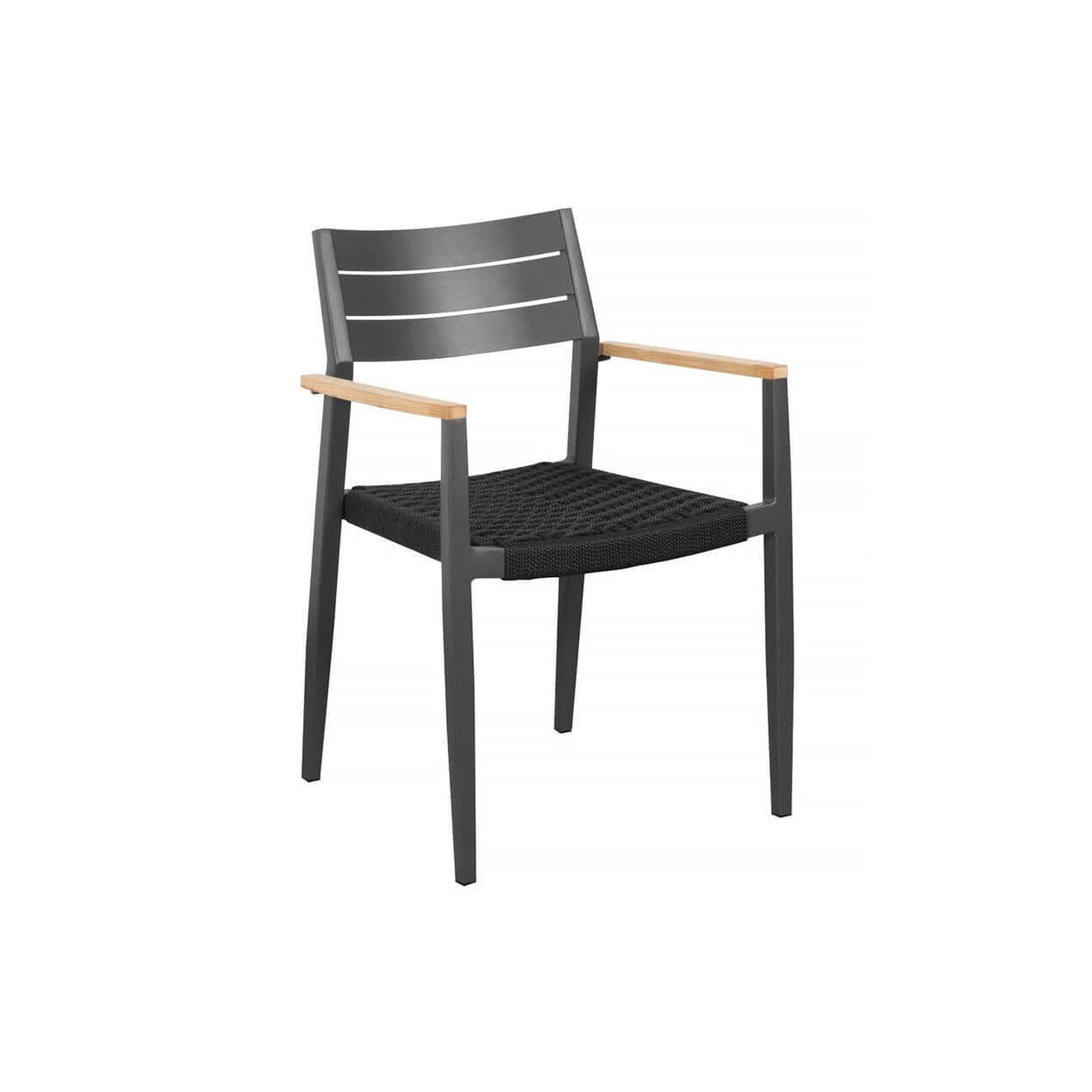 Albatross 2.0 Aluminium and Rope Outdoor Dining Chair gallery detail image