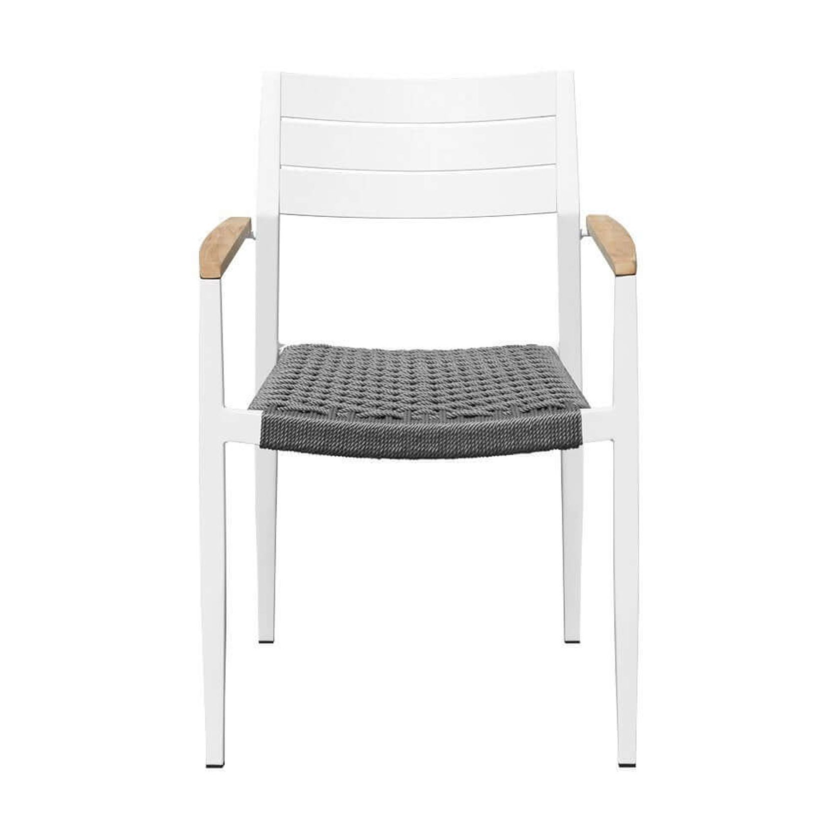 Albatross 2.0 Aluminium and Rope Outdoor Dining Chair gallery detail image