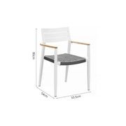 Albatross 2.0 Aluminium and Rope Outdoor Dining Chair gallery detail image