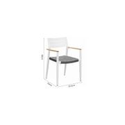Albatross 2.0 Aluminium and Rope Outdoor Dining Chair gallery detail image