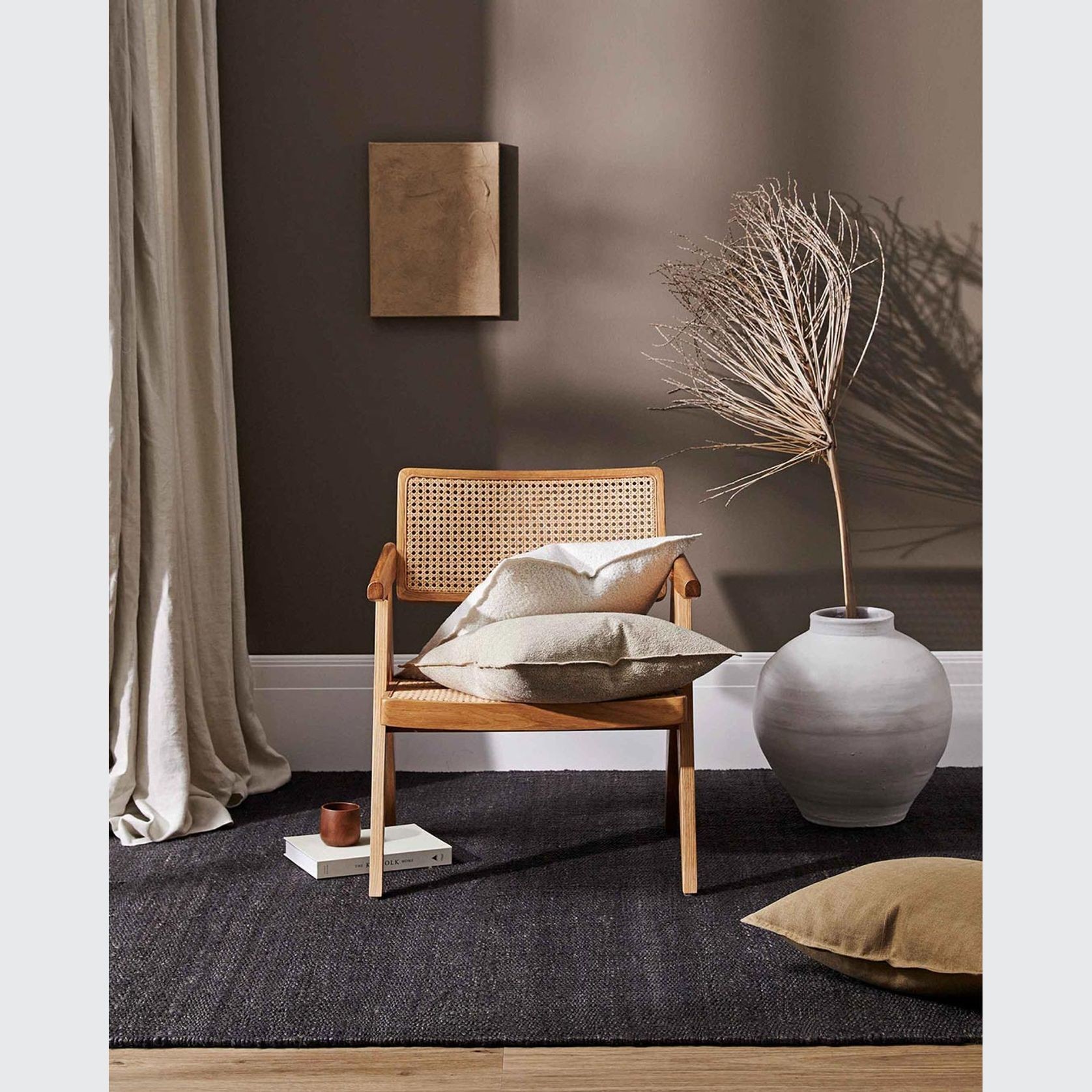 Weave Home Alberto Boucle Cushion - Ivory | 50 x 50cm gallery detail image