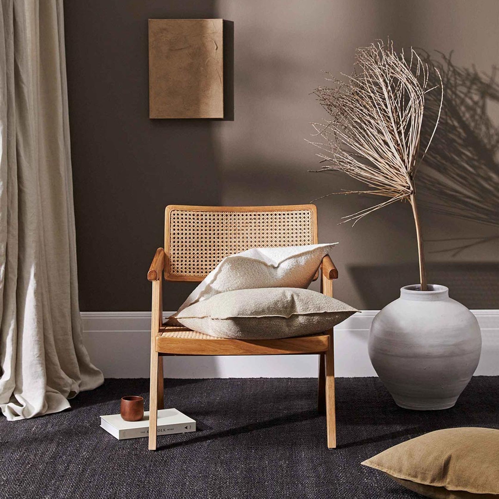 Weave Home Alberto Boucle Cushion - Ivory | 50 x 50cm gallery detail image