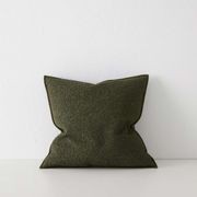 Weave Home Alberto Boucle Cushion - Olive | 50 x 50cm gallery detail image