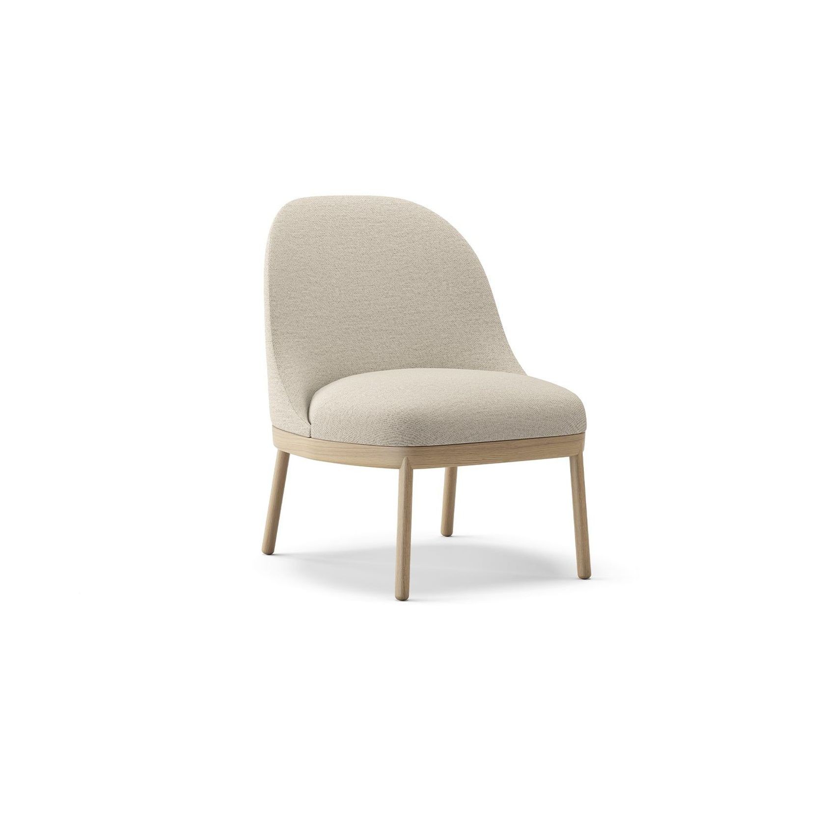 Aleta Lounge Chair - Wooden Base gallery detail image