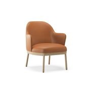 Aleta Lounge Chair - Wooden Base with Arms gallery detail image