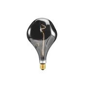 A165 Organic Shape Smoke grey glass E27 Light Bulb gallery detail image