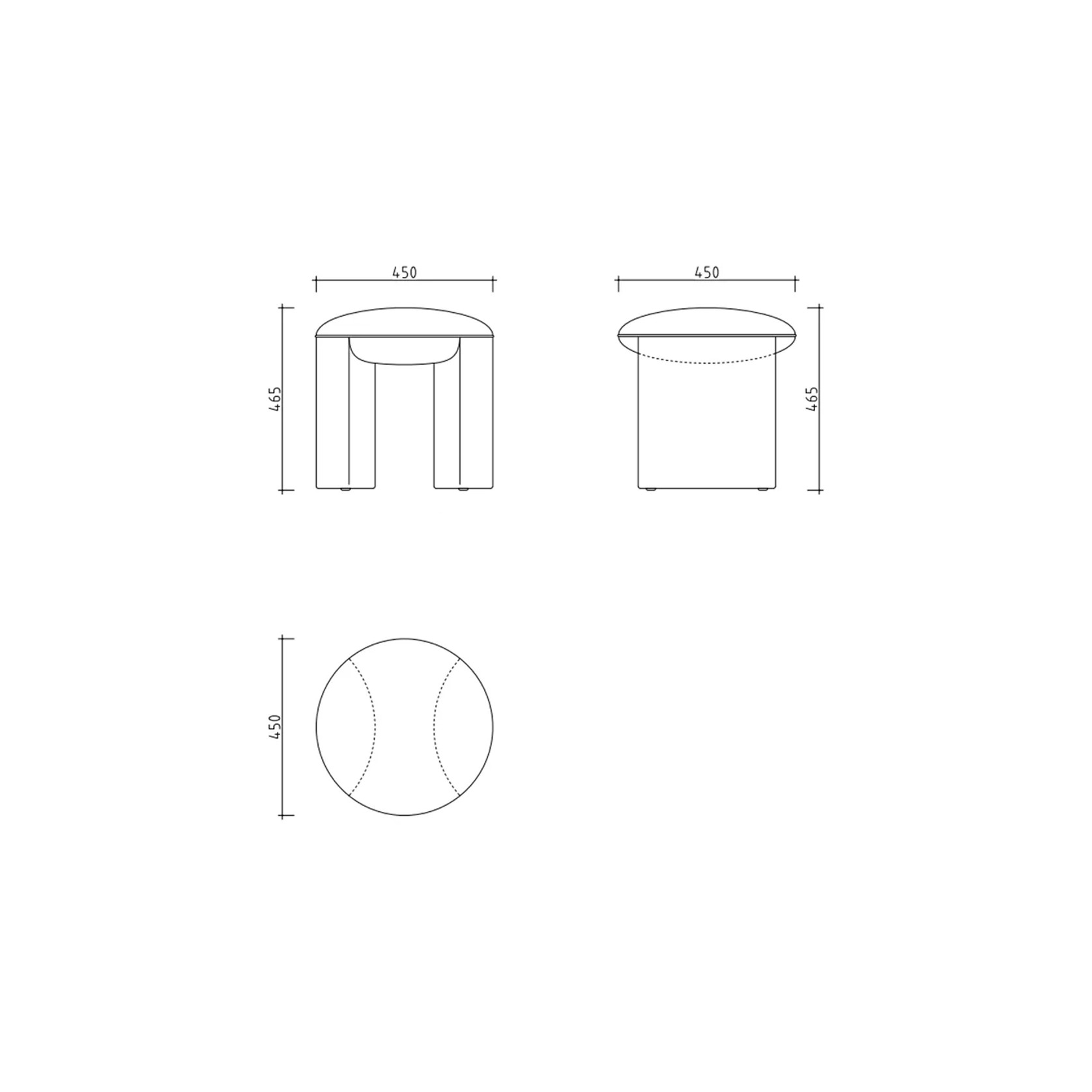 Almos Stool gallery detail image