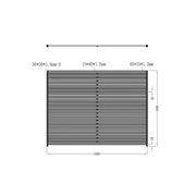 Aluminium Slat Privacy Fence Panel - Horizontal gallery detail image