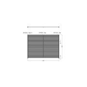 Aluminium Slat Privacy Fence Panel - Horizontal gallery detail image