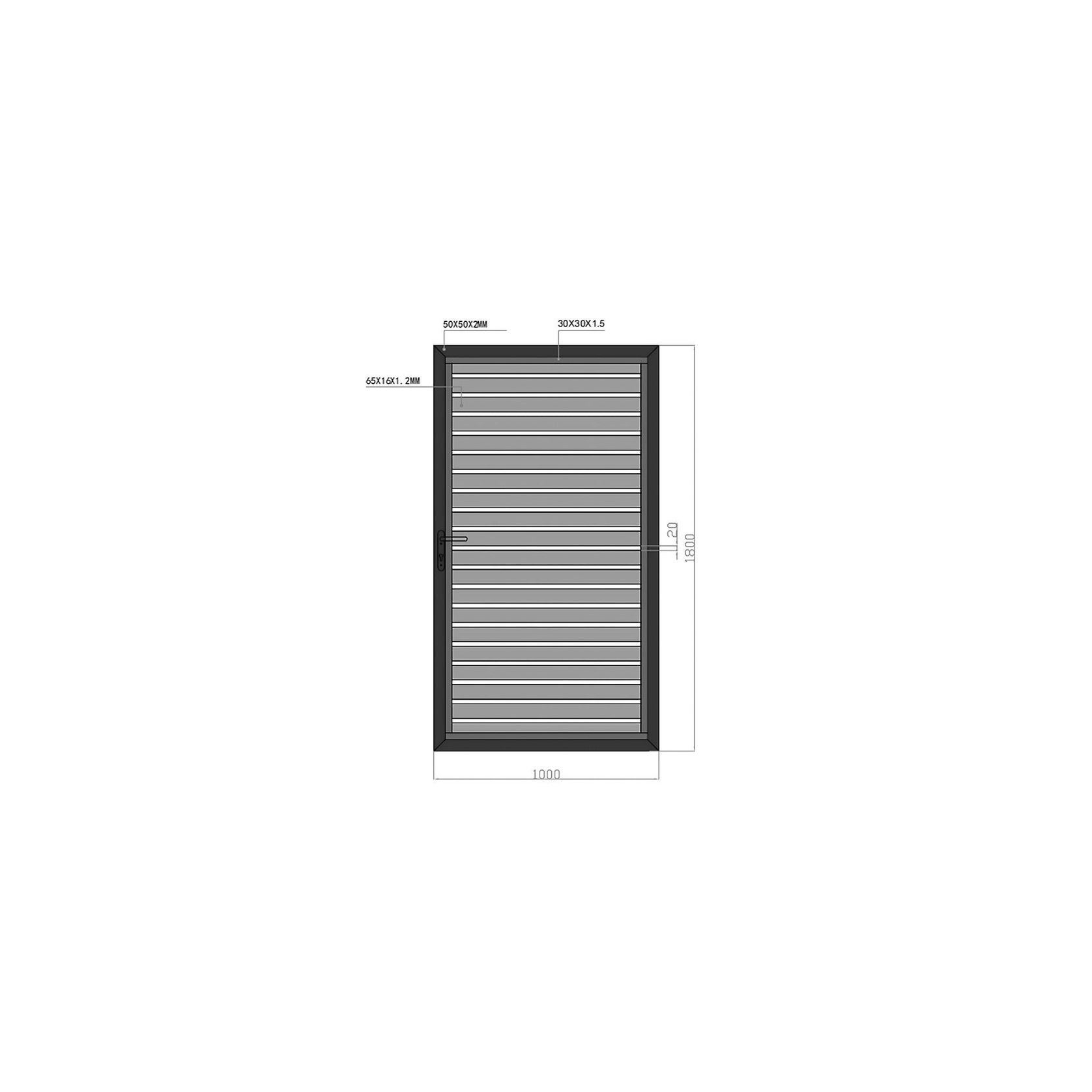 Aluminium Slat Privacy Gate gallery detail image