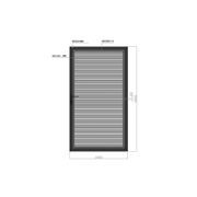 Aluminium Slat Privacy Gate gallery detail image
