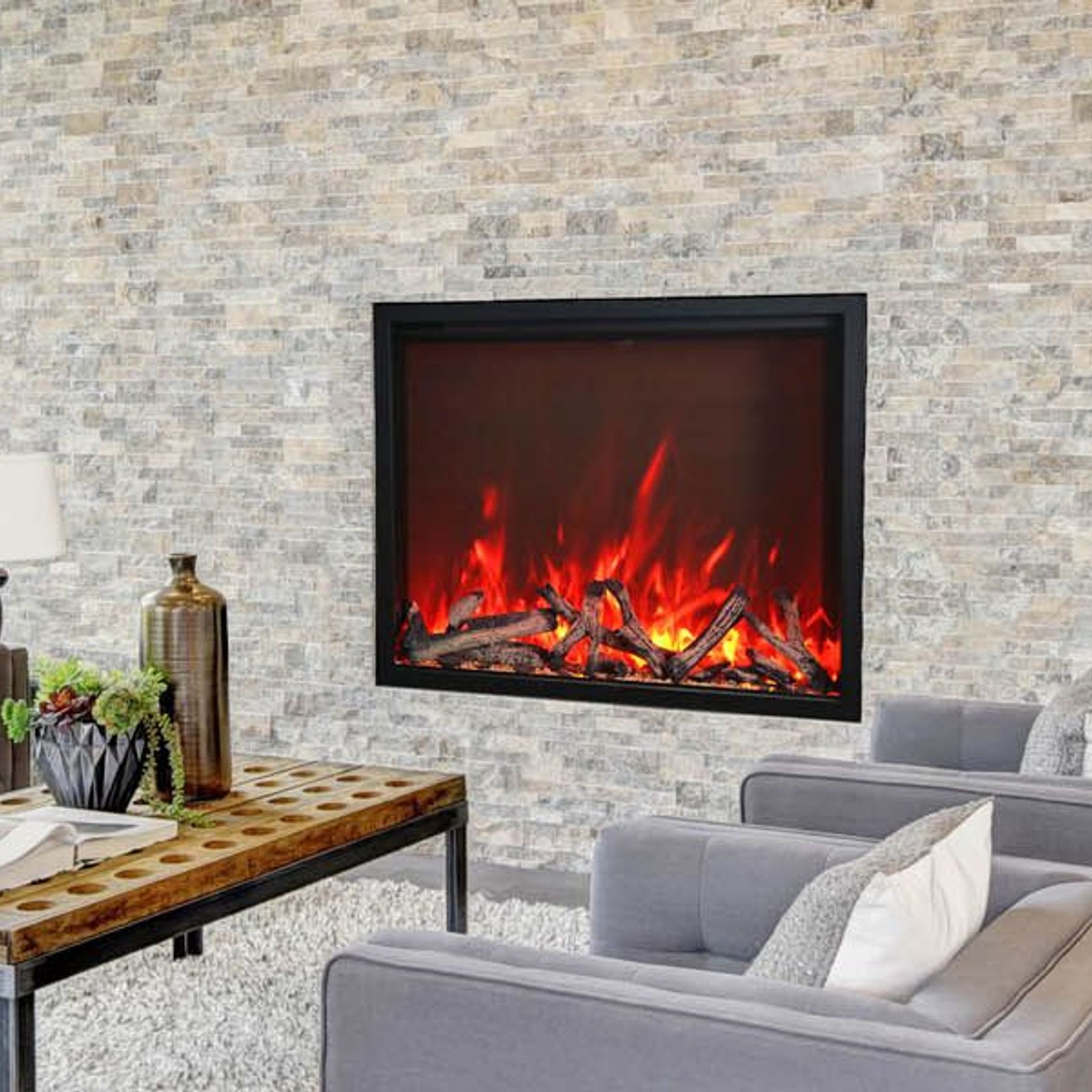 Amantii Traditional Trd48 Electric Fireplace gallery detail image