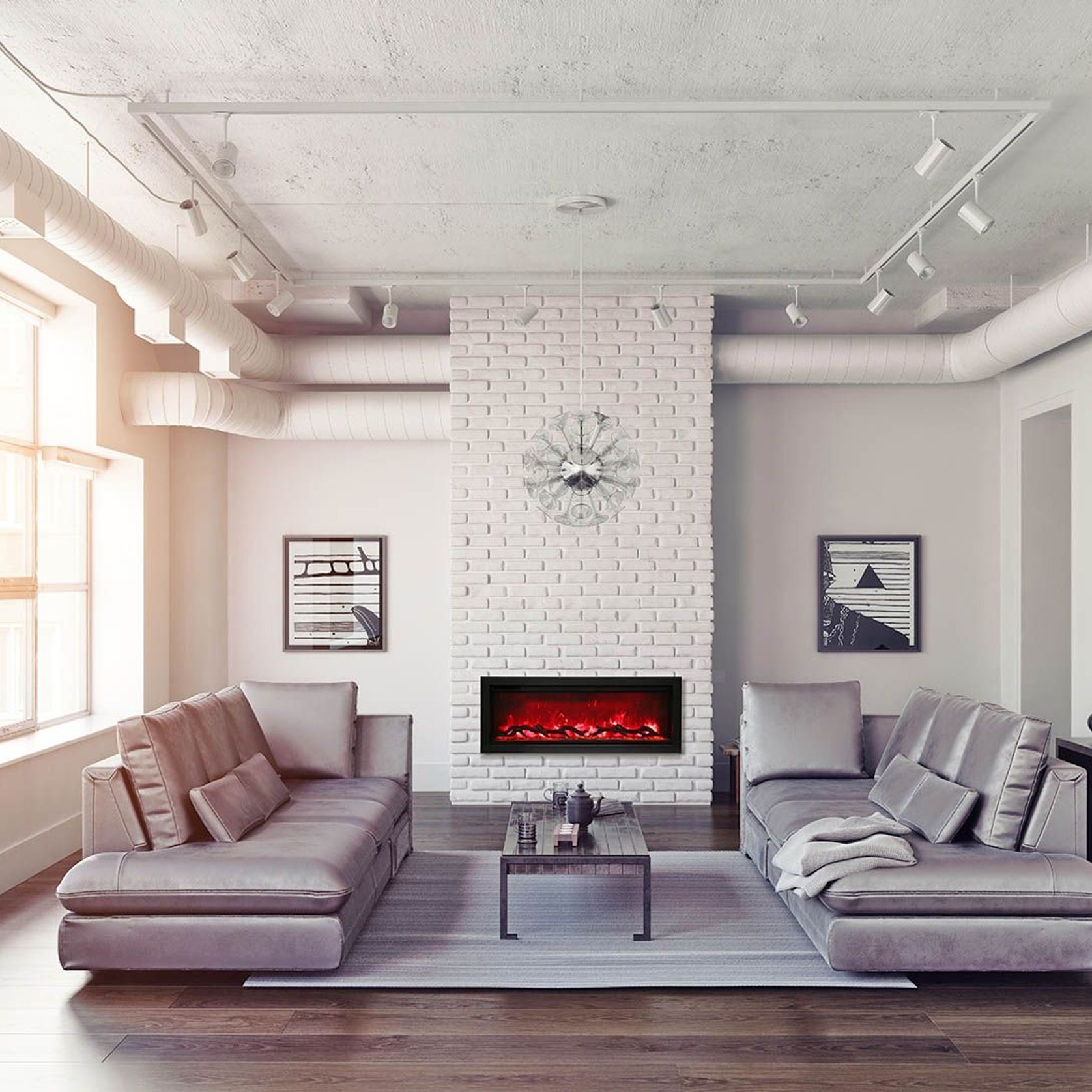Amantii 42" Symmetry Electric Fireplace gallery detail image