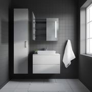 Remer Amber Shaving Cabinet with Frontlit LED Light gallery detail image