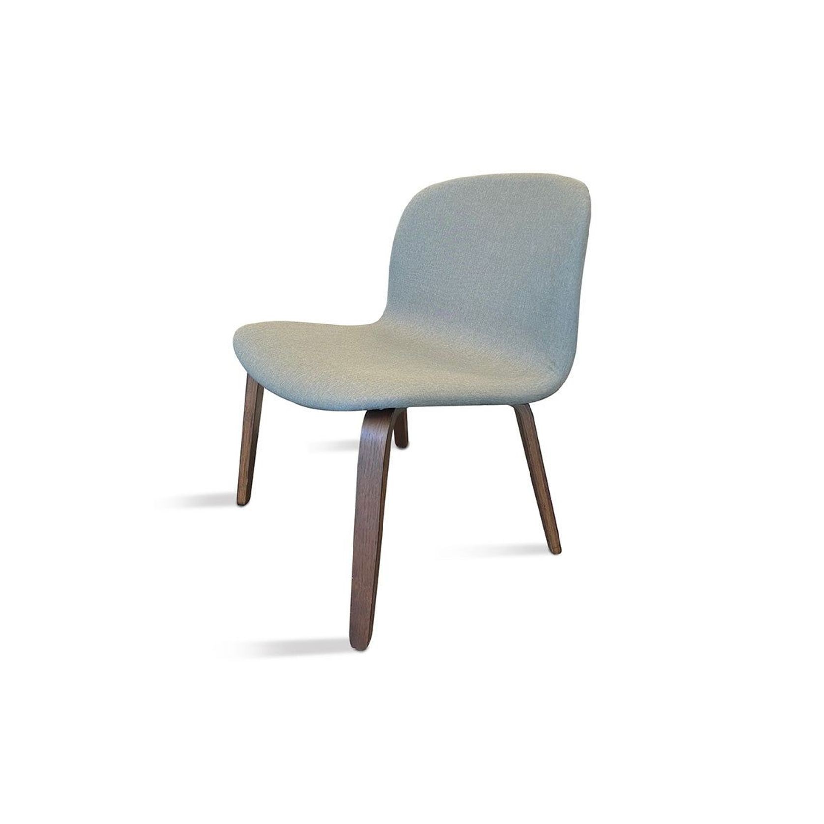 LOTTIE Lounge Chair - Walnut & Grey gallery detail image