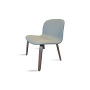 LOTTIE Lounge Chair - Walnut & Grey gallery detail image