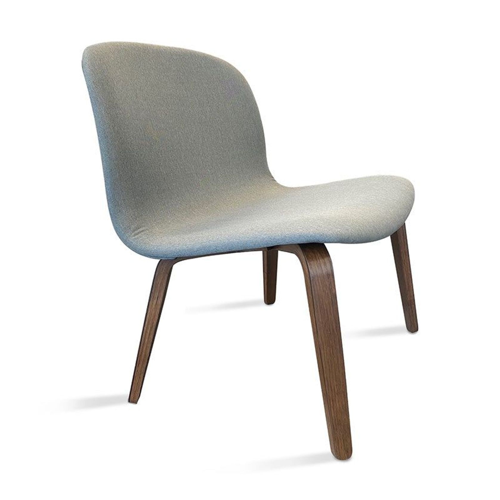 LOTTIE Lounge Chair - Walnut & Grey gallery detail image