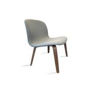LOTTIE Lounge Chair - Walnut & Grey gallery detail image