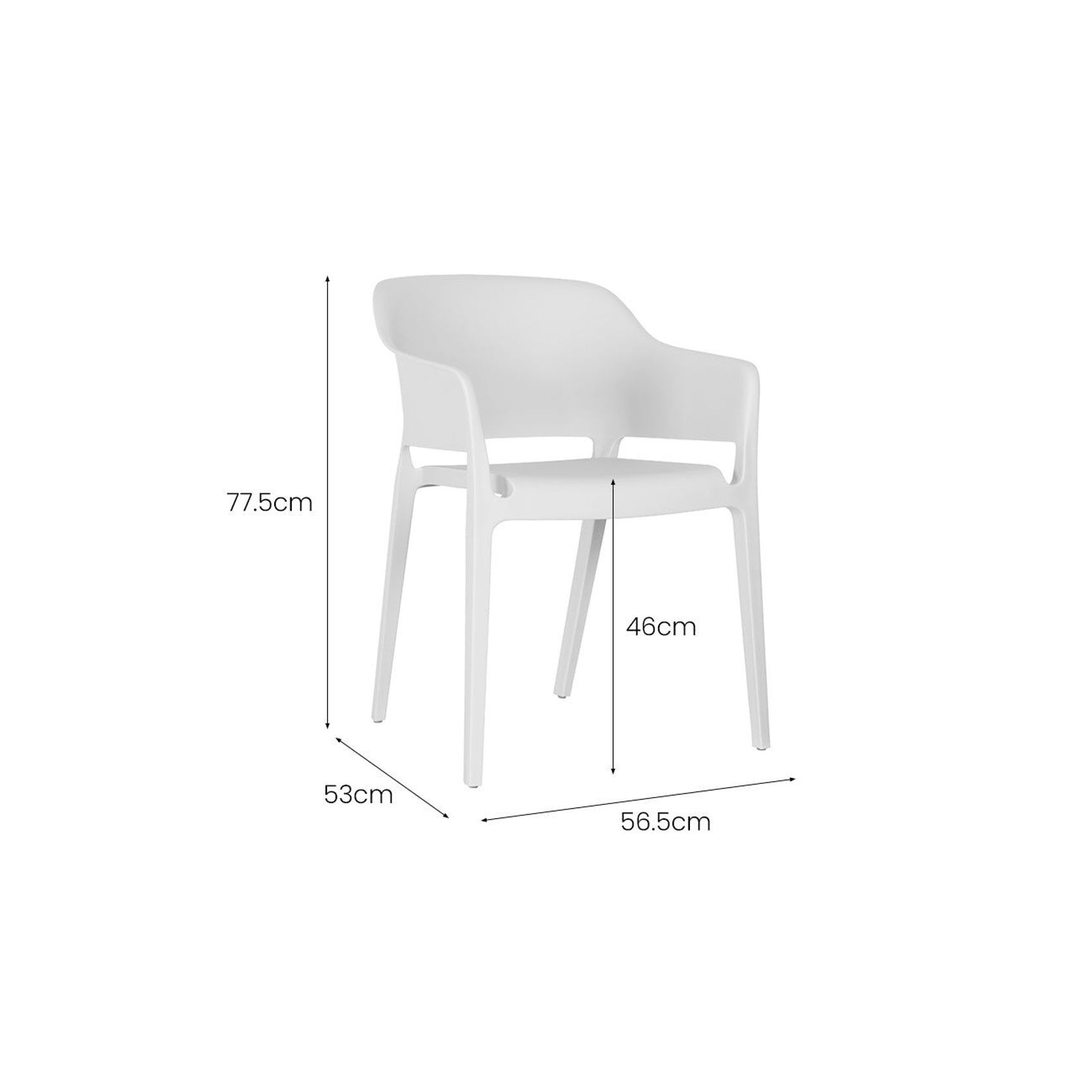 Anna Outdoor Patio Dining Armchair gallery detail image