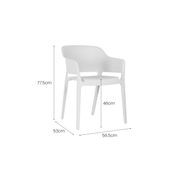 Anna Outdoor Patio Dining Armchair gallery detail image
