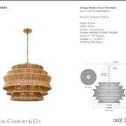 Visual Comfort Chapman & Myers Antigua Medium Drum Chandelier gallery detail image