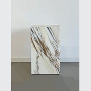 Arabescato Marble Plinth | Brown gallery detail image