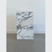 Arabescato Marble Plinth | Grey gallery detail image