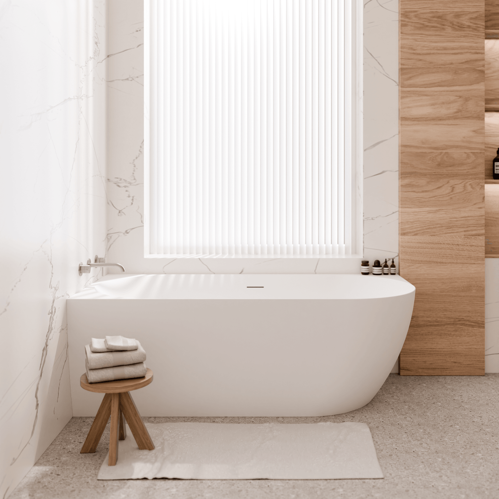 Endura Acrylic Arc 1700 Corner Bath Range gallery detail image