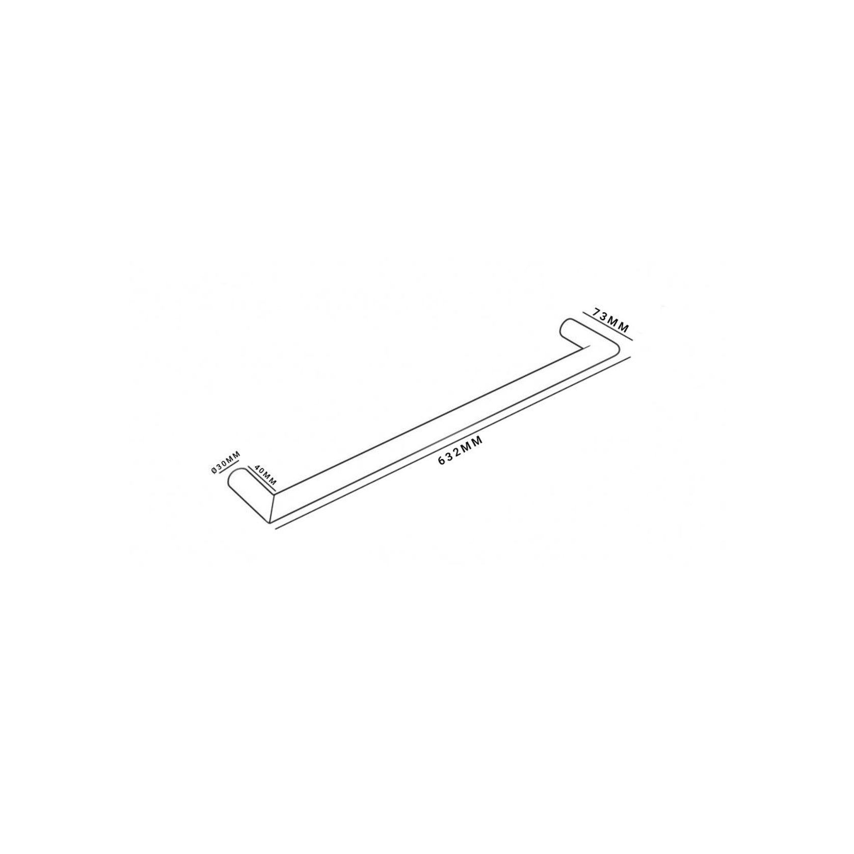 Arc Horizontal Heated Towel Rail 832mm gallery detail image