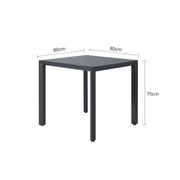 Arcus Aluminium Outdoor Patio Dining Table 80cm gallery detail image