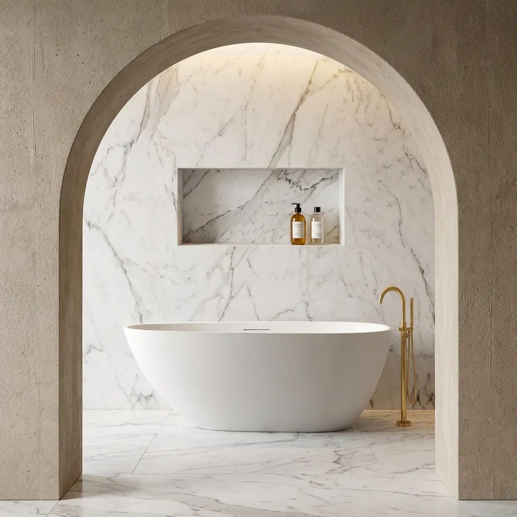 ARIA Freestanding Bath 1700mm gallery detail image