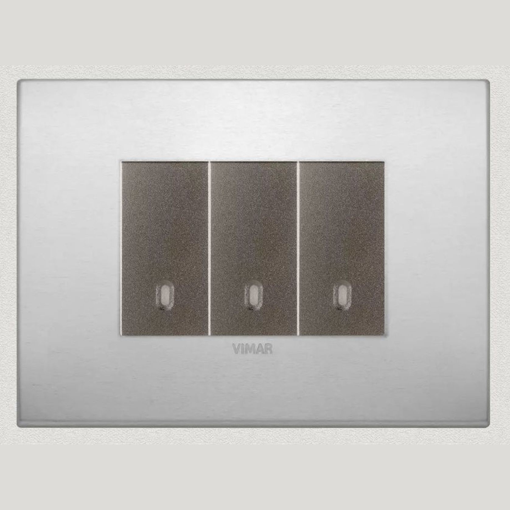 Vimar Eikon Arke Light Switches | Aluminium gallery detail image