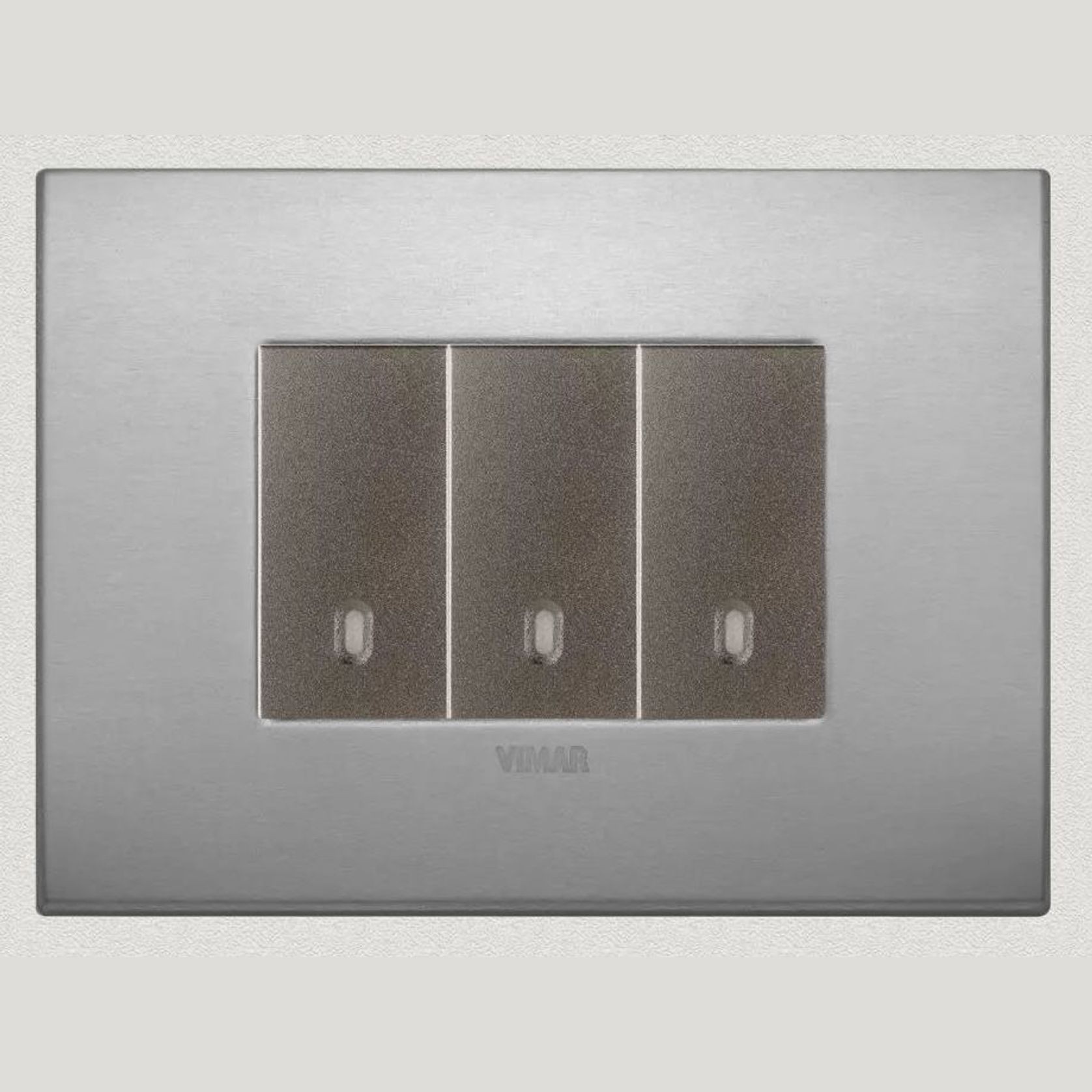 Vimar Eikon Arke Light Switches | Aluminium gallery detail image