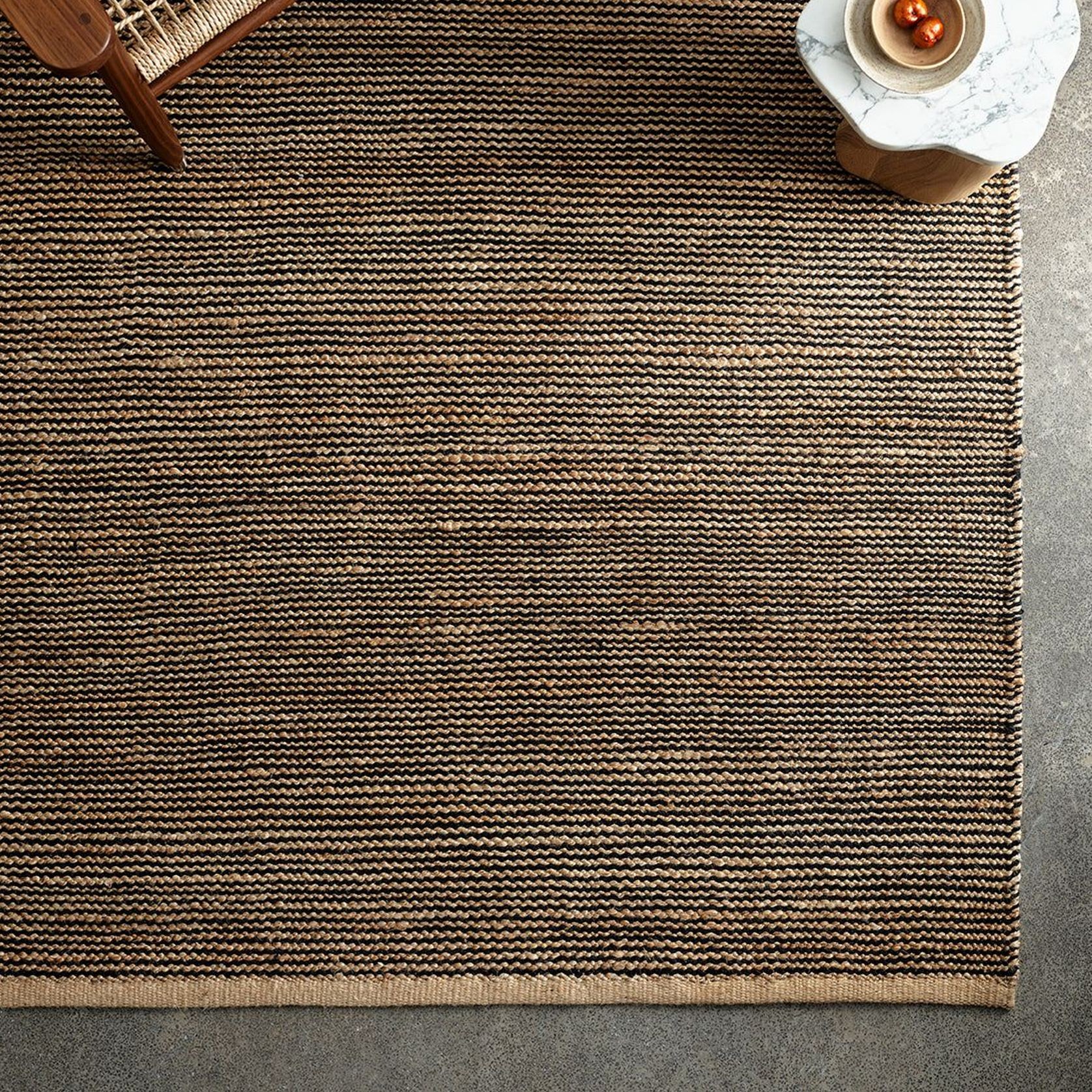Armadillo Drift Wool + Jute Rug gallery detail image