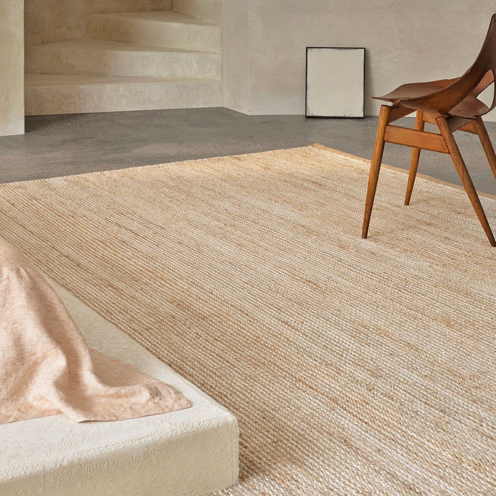 Armadillo Drift Wool + Jute Rug gallery detail image