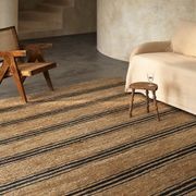 Armadillo River Ticking Stripe Jute Rug gallery detail image