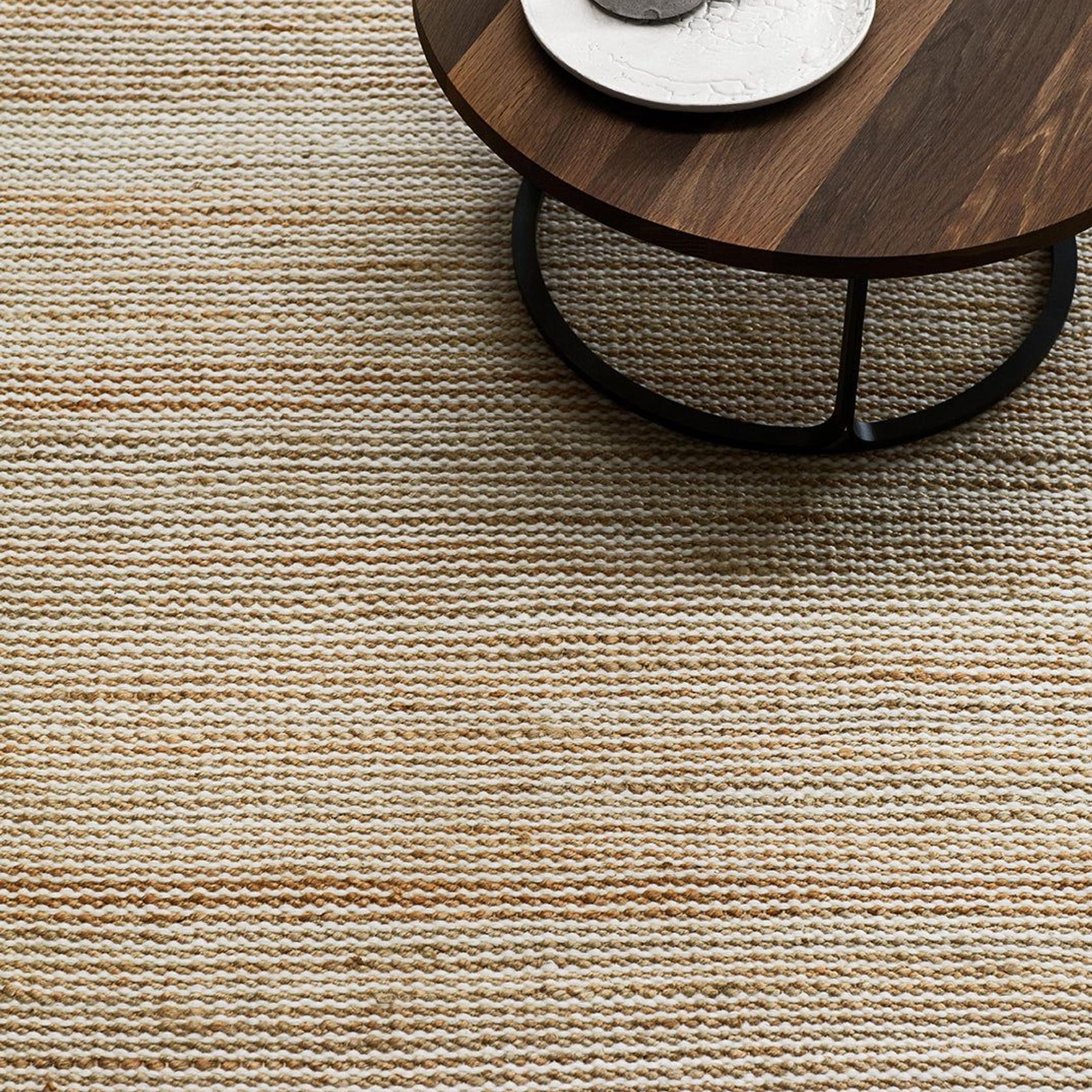 Armadillo Drift Wool + Jute Rug gallery detail image