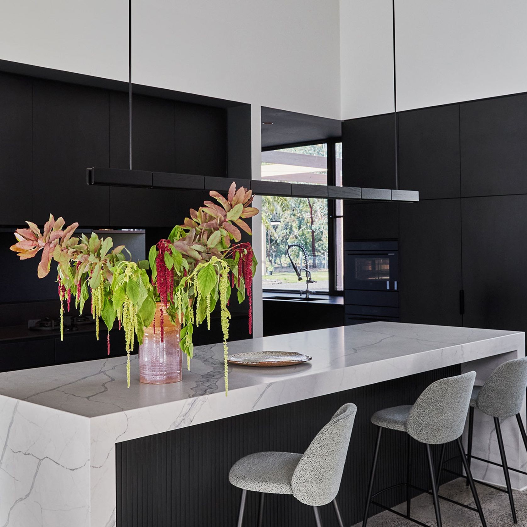 Array Pendant | American Oak - Black gallery detail image