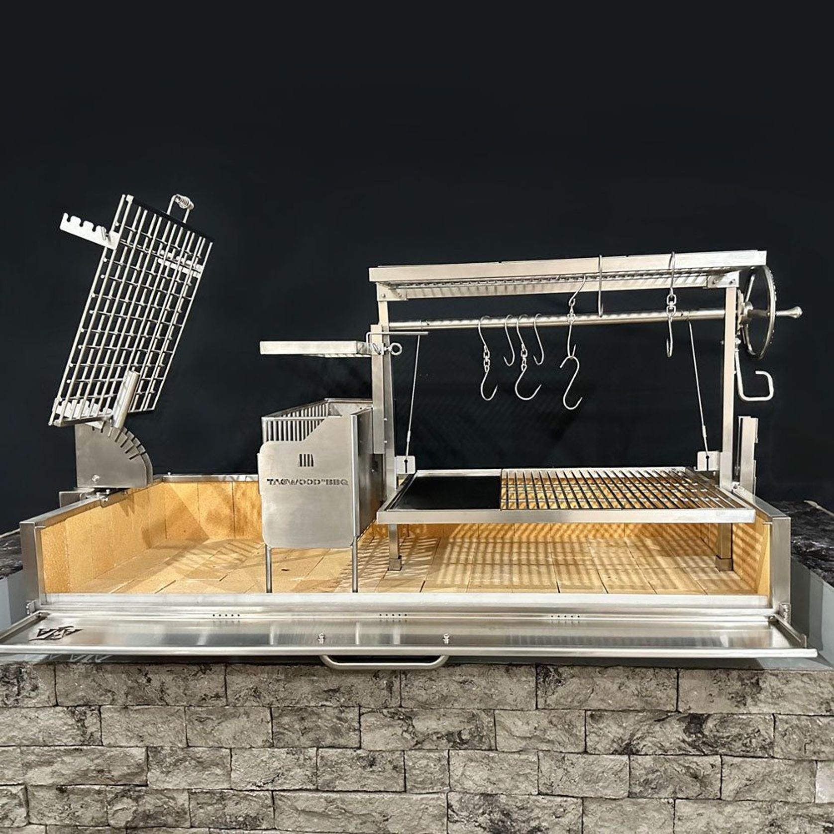 Argentine Santa Maria Charcoal & Woodfired Gaucho Grill | BBQ28SS gallery detail image