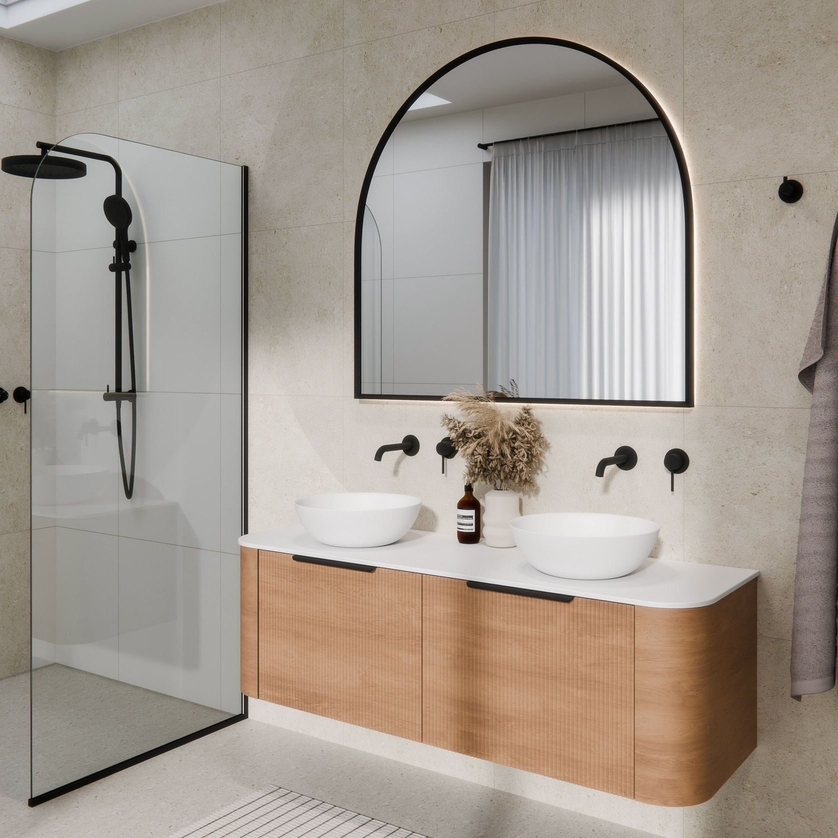Aura Arch 1150x1100 LED Mirror gallery detail image