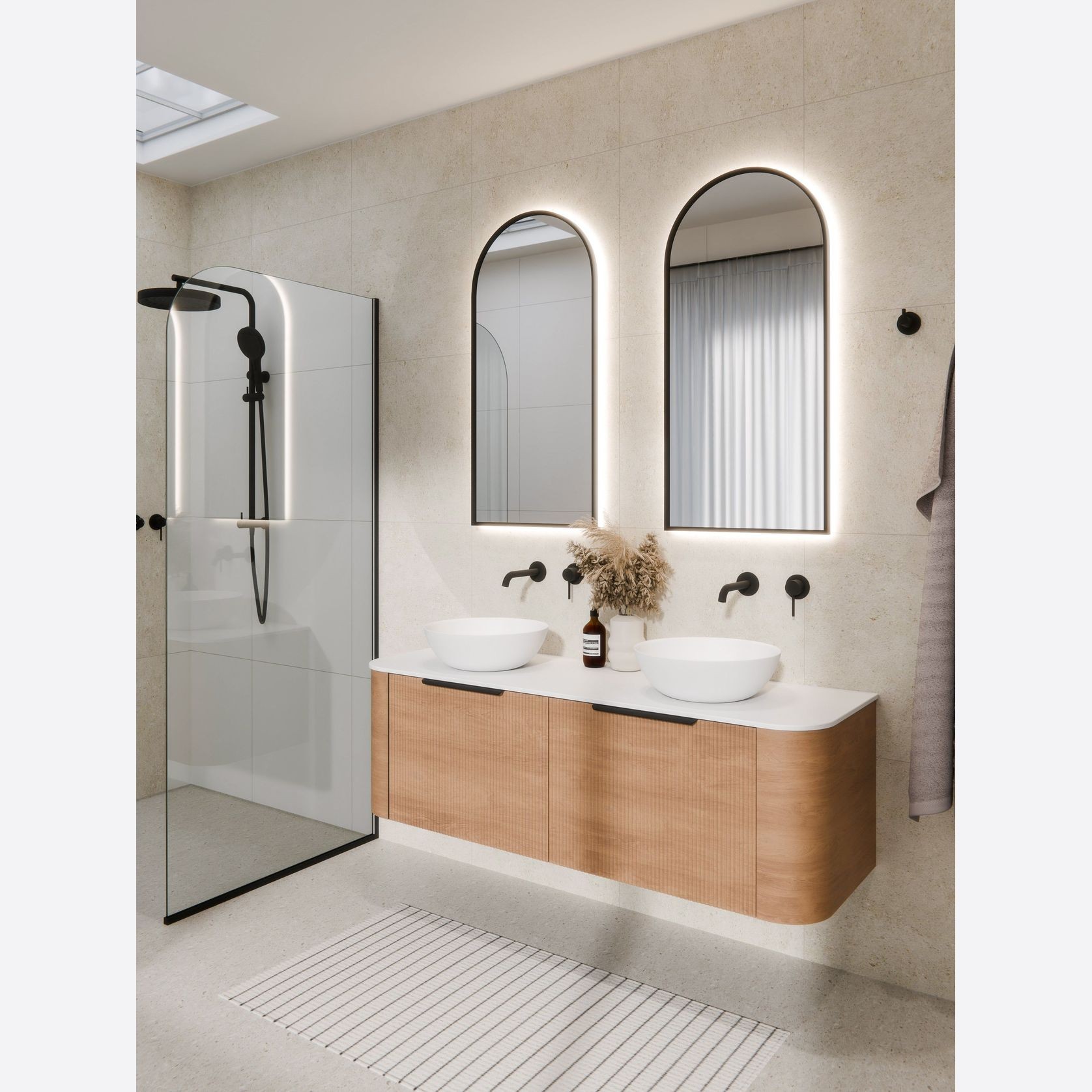 Aura Arch 500x1050 LED Mirror gallery detail image