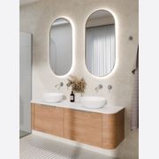 Aura Oval 500x1050 LED Mirror gallery detail image