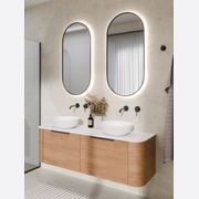 Aura Oval 500x1050 LED Mirror gallery detail image
