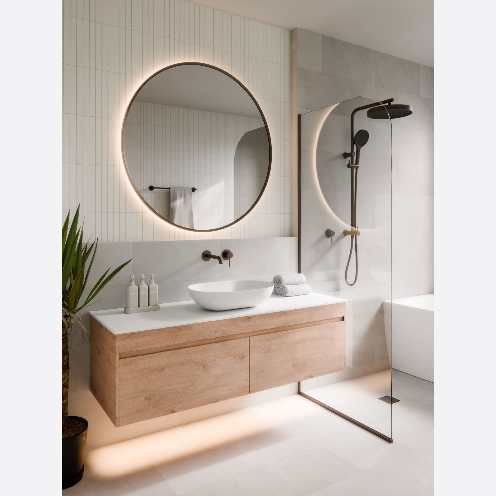 Aura 850 Round LED Mirror gallery detail image