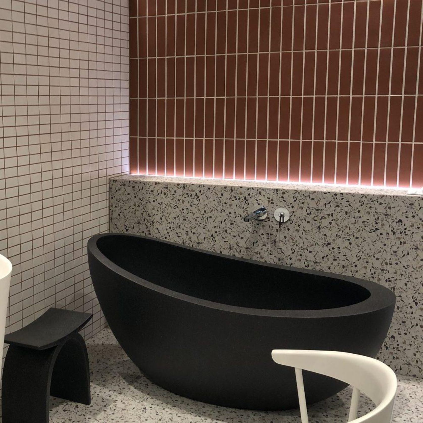 Pietra Bianca Autumn Freestanding Stone Bath gallery detail image