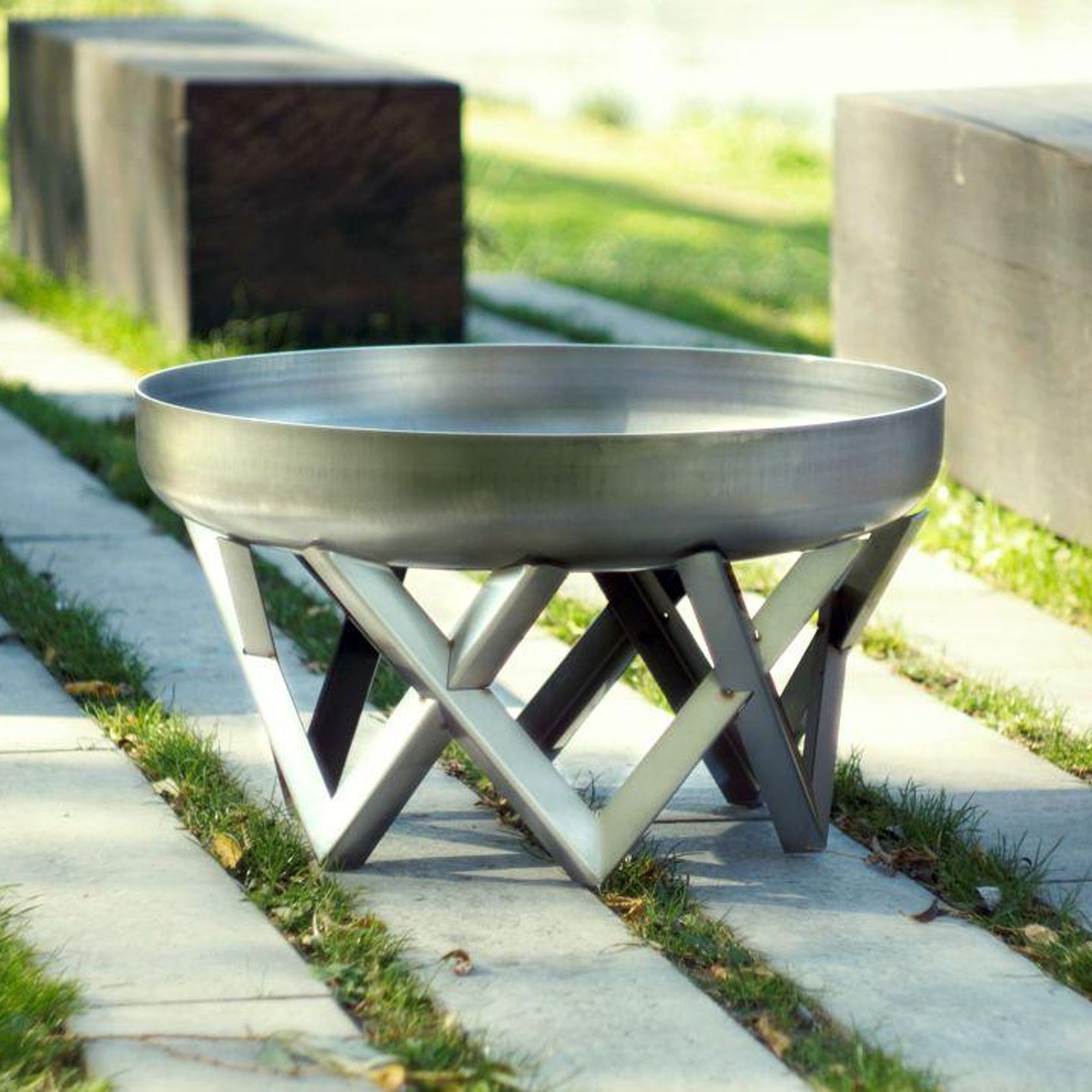 ALFRED RIESS Curonian Steel Fire Pit - Medium gallery detail image