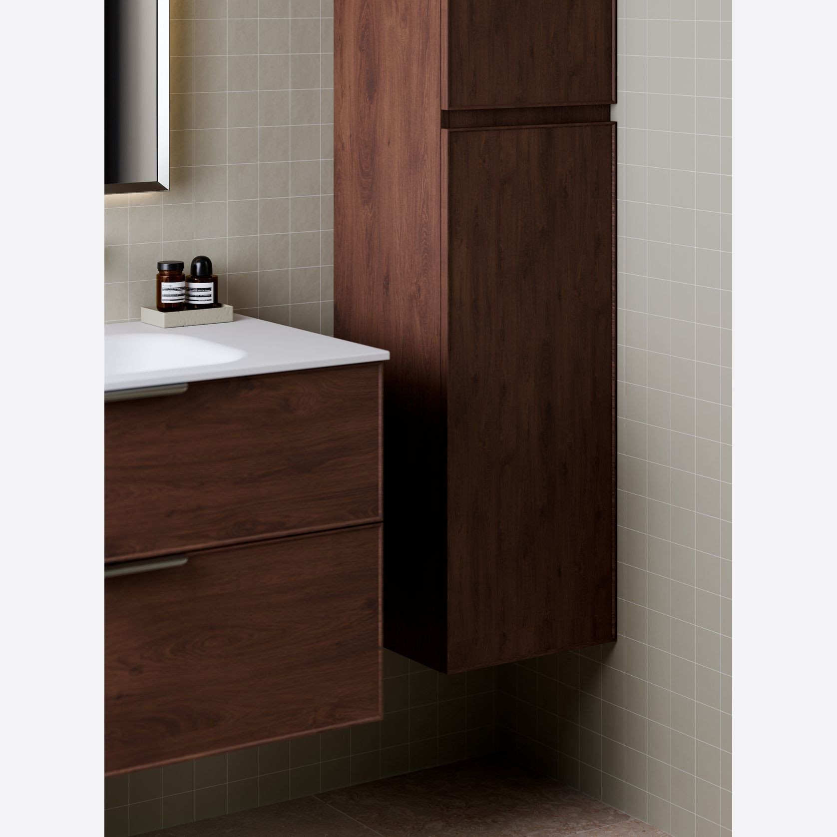 Lineare Tall Bathroom Cabinet | Axel Front gallery detail image