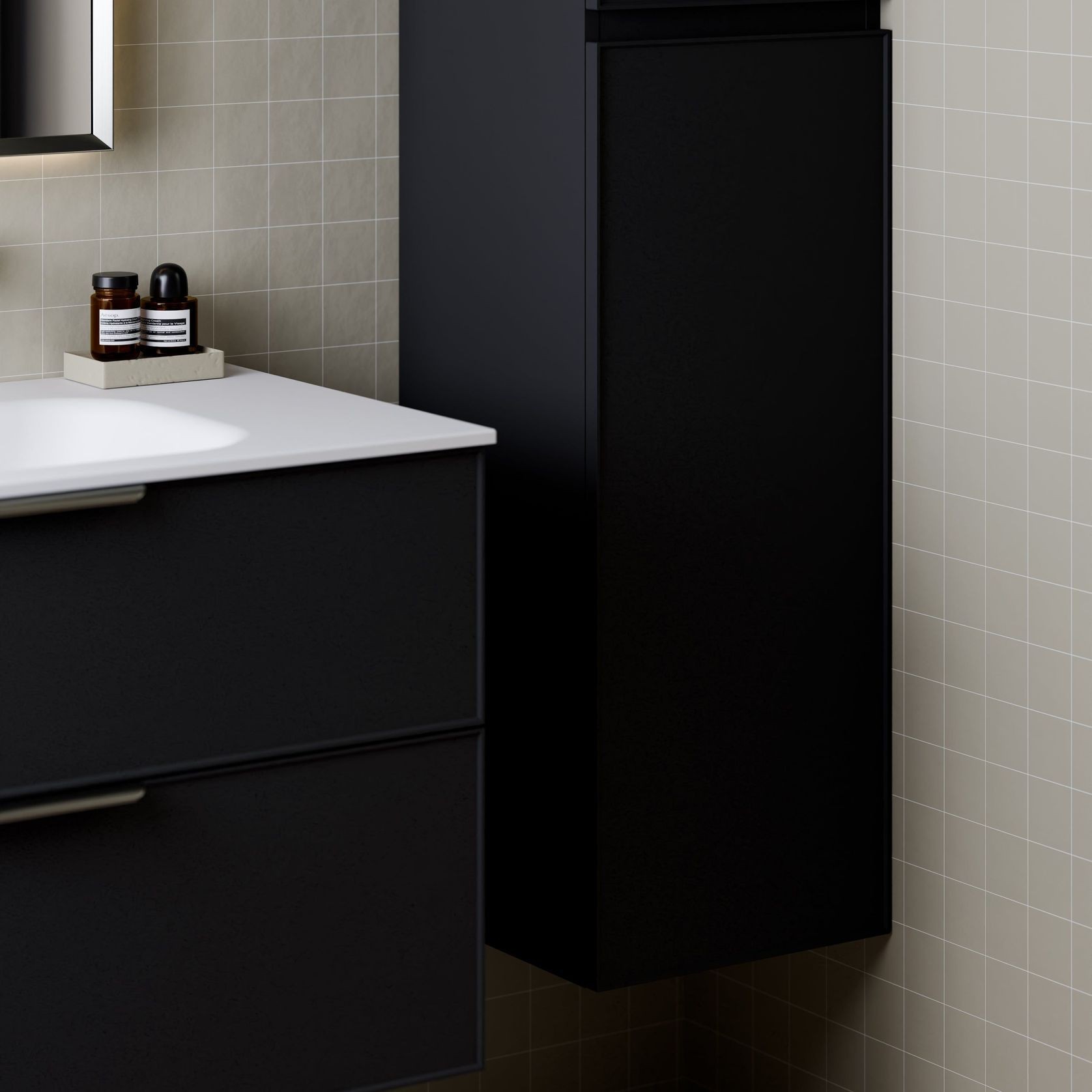 Lineare Tall Bathroom Cabinet | Axel Front gallery detail image