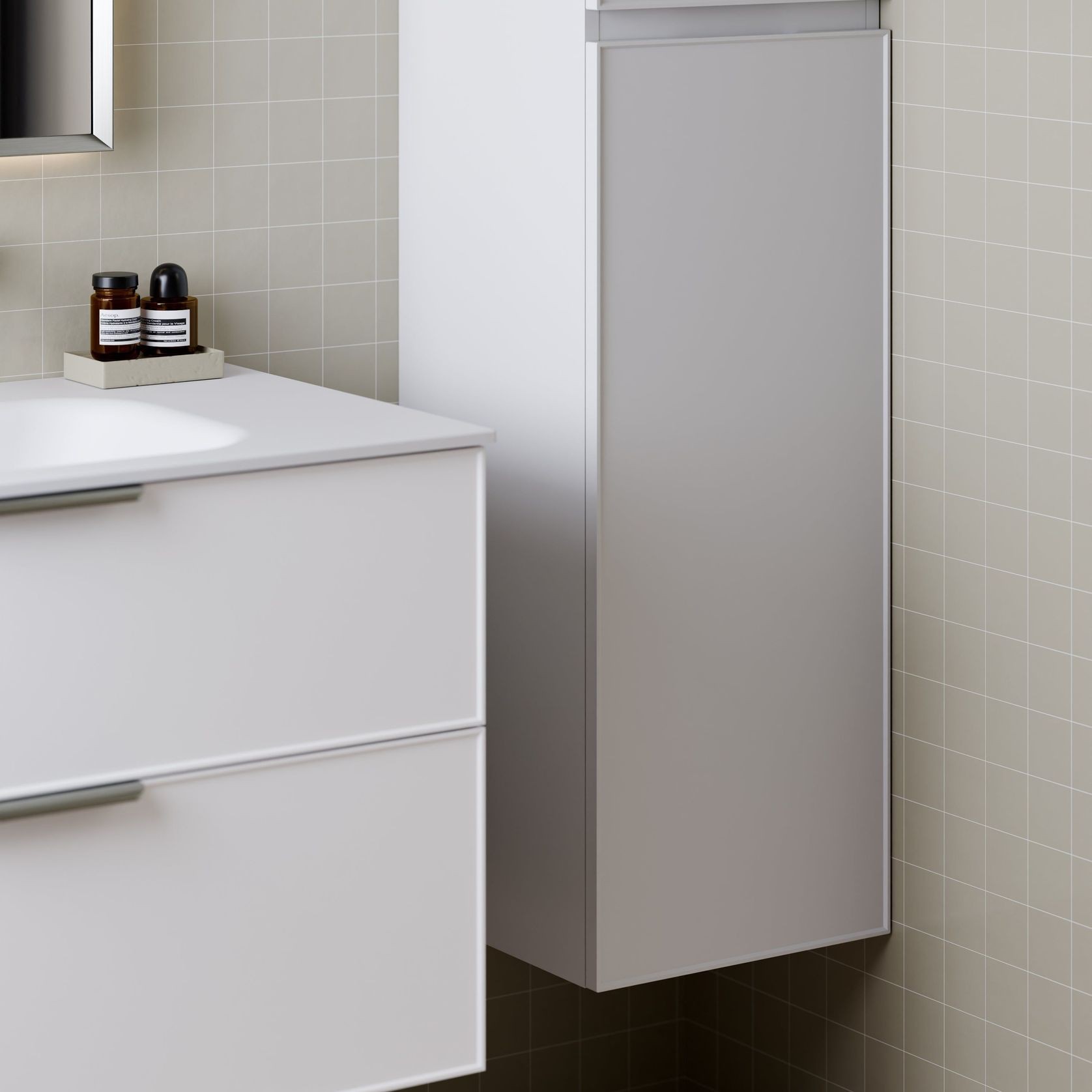 Lineare Tall Bathroom Cabinet | Axel Front gallery detail image